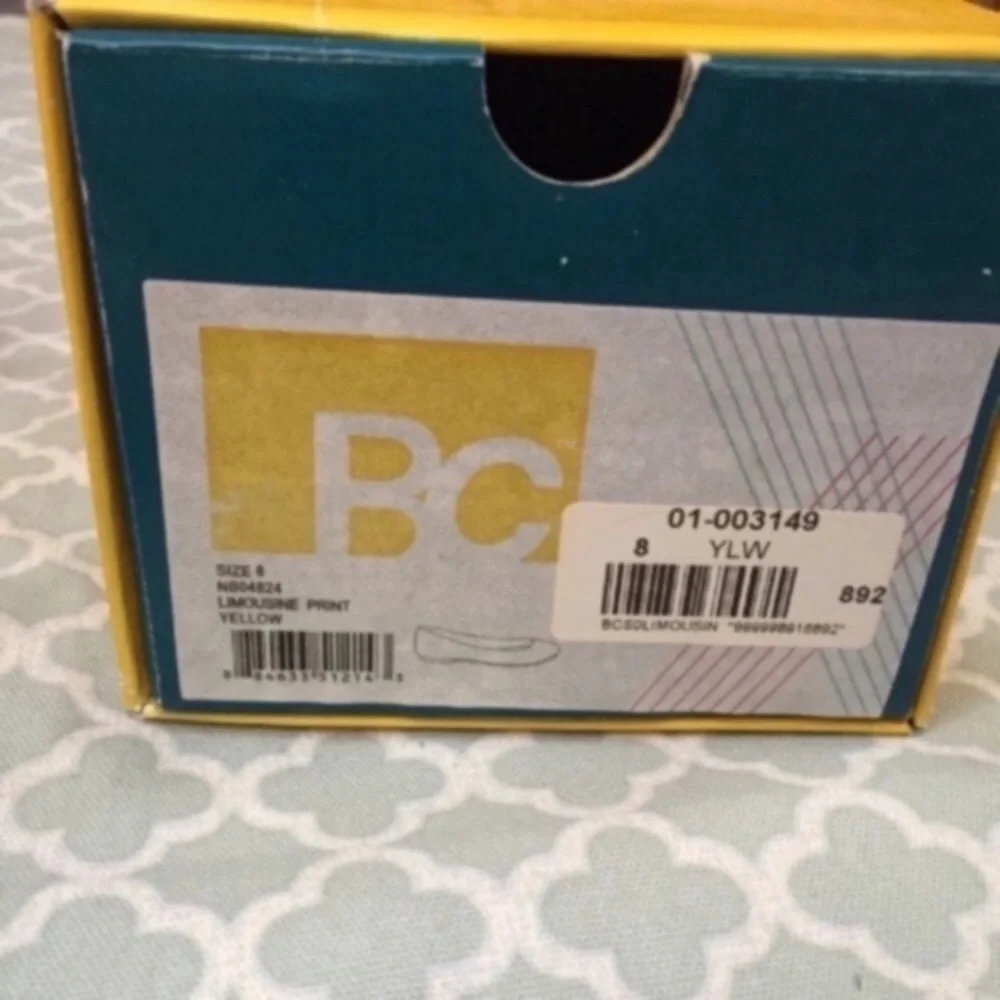 BC Mustard Butterfly Print Flats 8